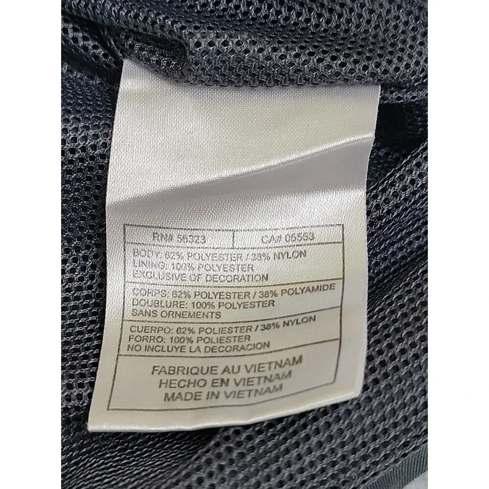 Nike Jacket Womens‎ L Black Stripe Full Zip  Pockets Lightweight Running Swoosh